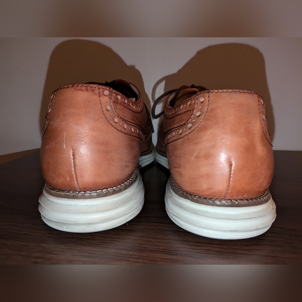 Cole Haan Oxford Original Grand Wingtip Chestnut Brown Men's Size 10 M C20778 - Picture 4 of 8